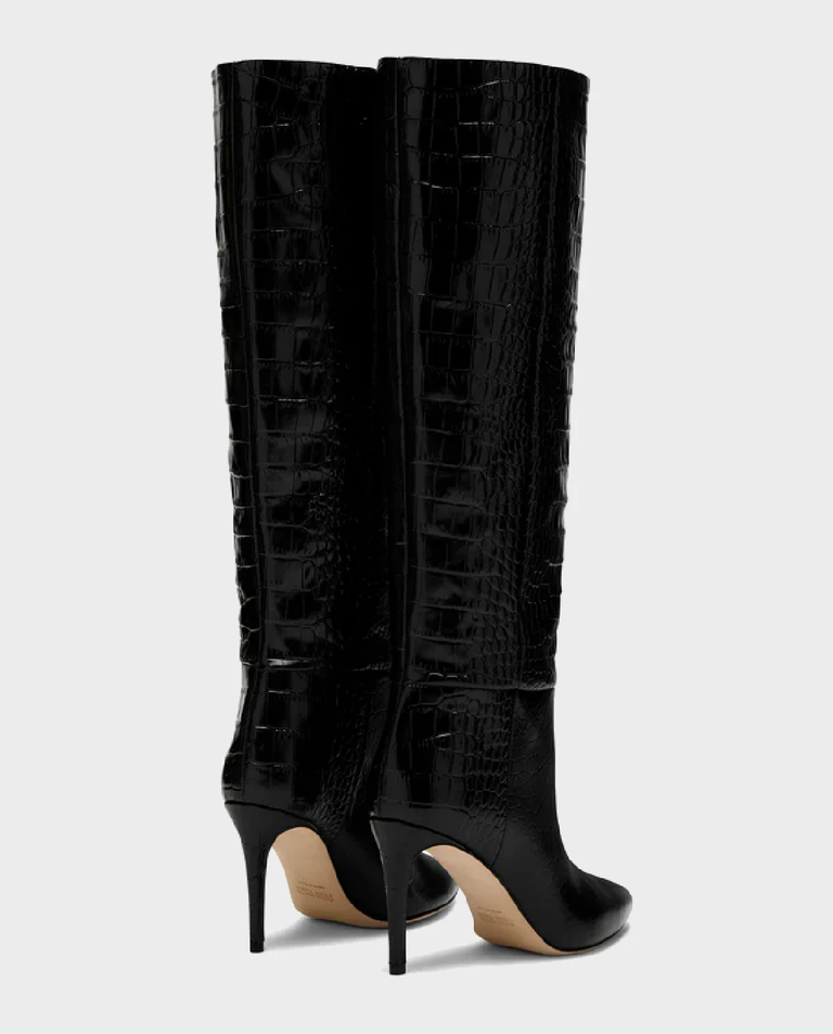 Czarne kozaki na szpilce Stiletto 85 - Image #3