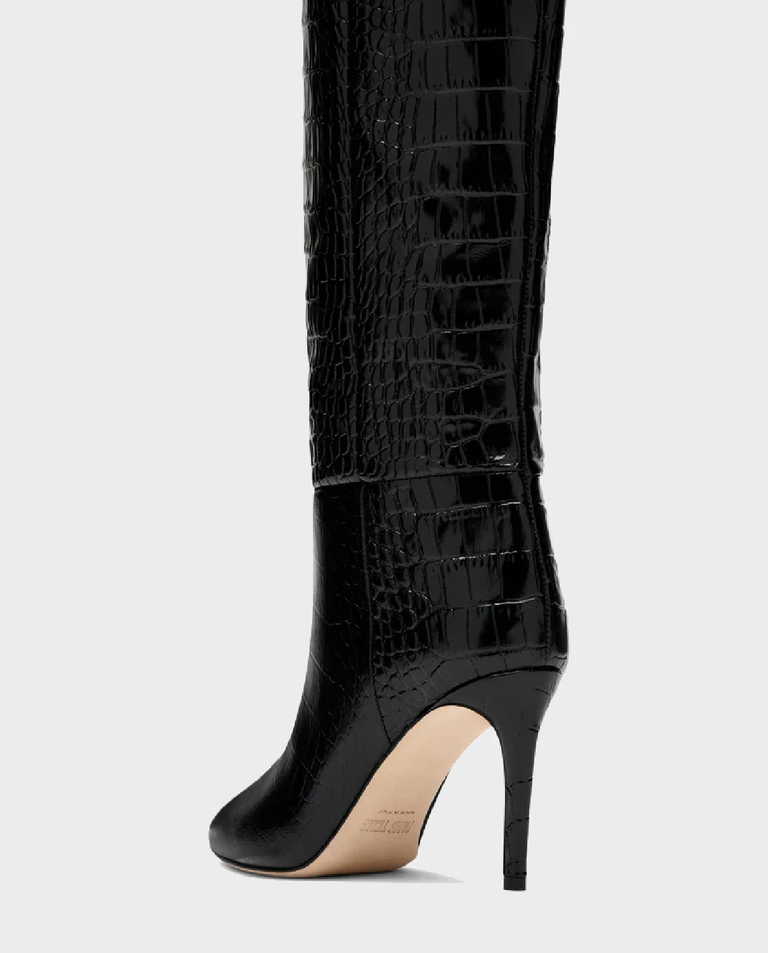 Czarne kozaki na szpilce Stiletto 85 - Image #5