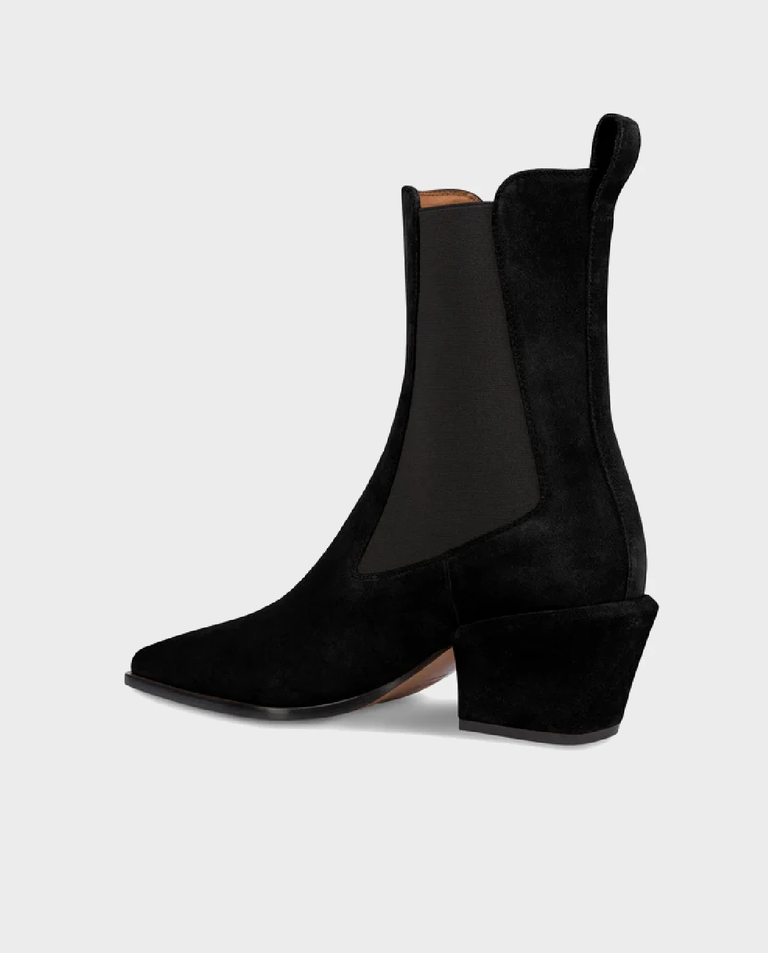 Czarne kowbojki Bettina Ankle 50 - Image #5