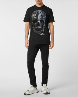 Czarny t-shirt Degrade Skull - Image #2