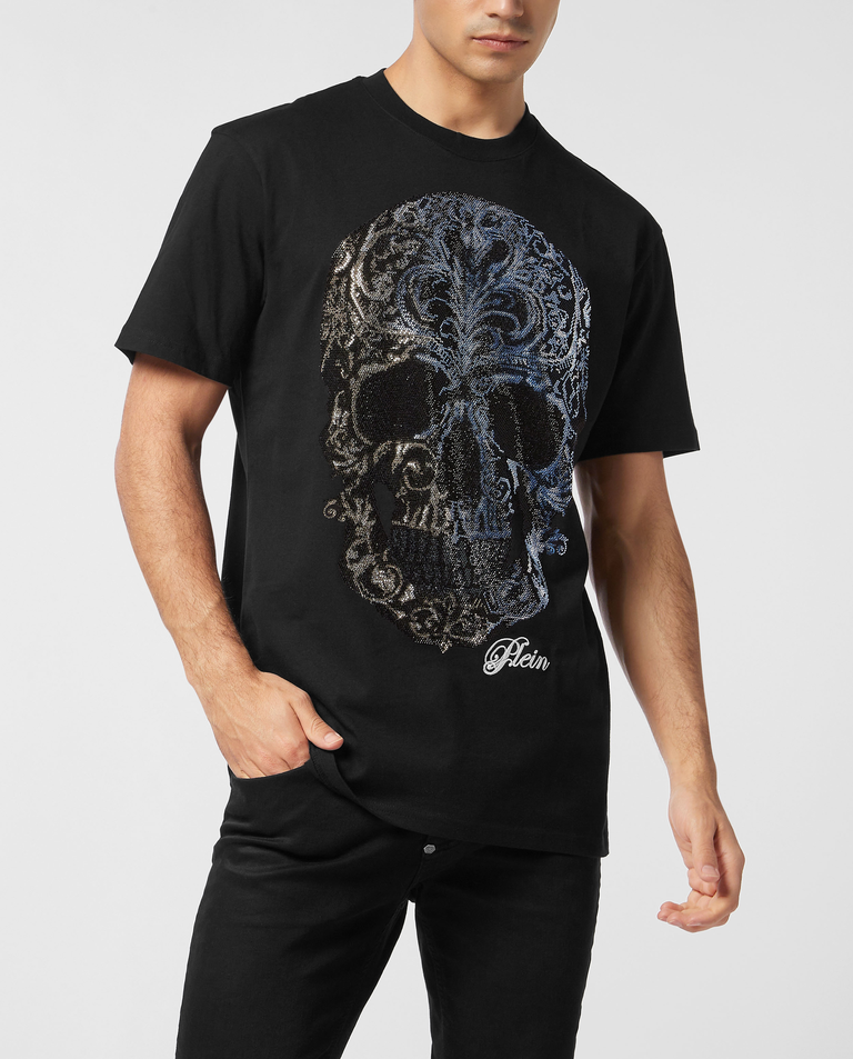 Czarny t-shirt Degrade Skull - Image #0