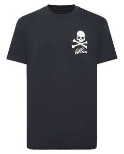 Granatowy t-shirt Skull & Bones - Image #4