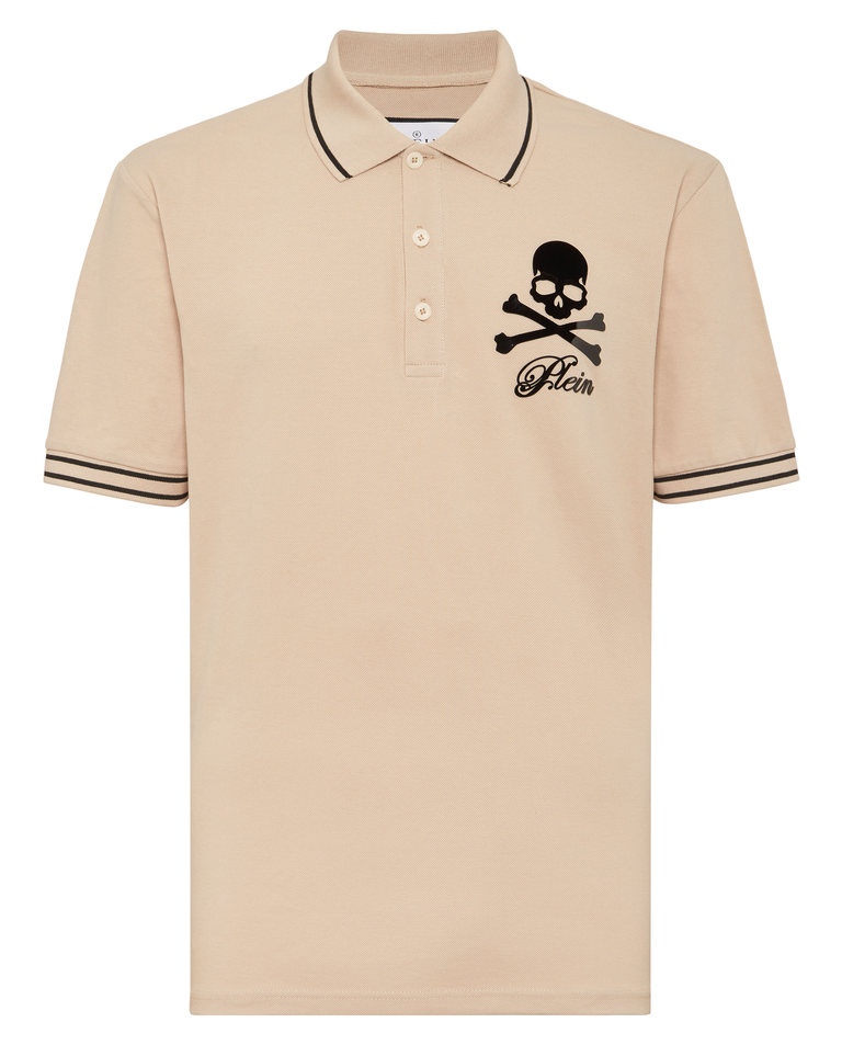Beżowa koszulka polo - Image #4
