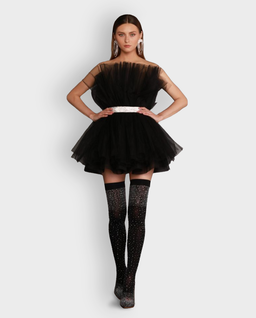 Czarna sukienka mini Anna Noir - Image #0