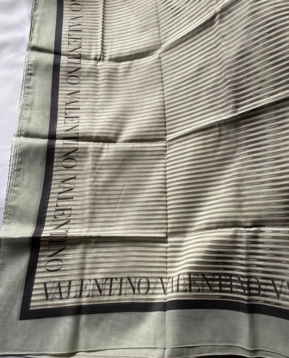 Bawełniany szal Valentino - Image #3