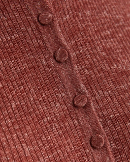 Bordowa prążkowana bluzka Anges - Image #4