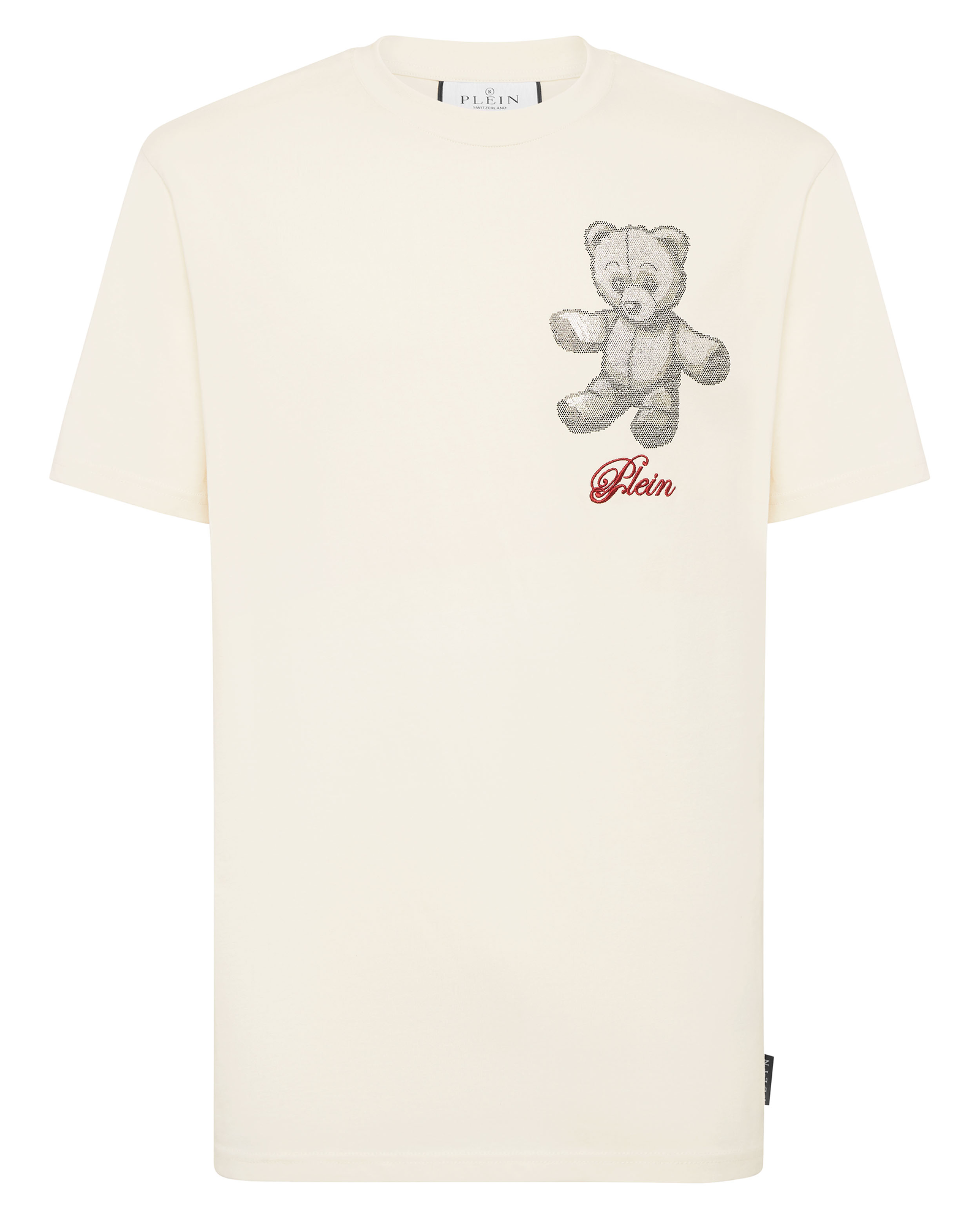 Beżowa koszulka Strass Teddy Bear - Image #4