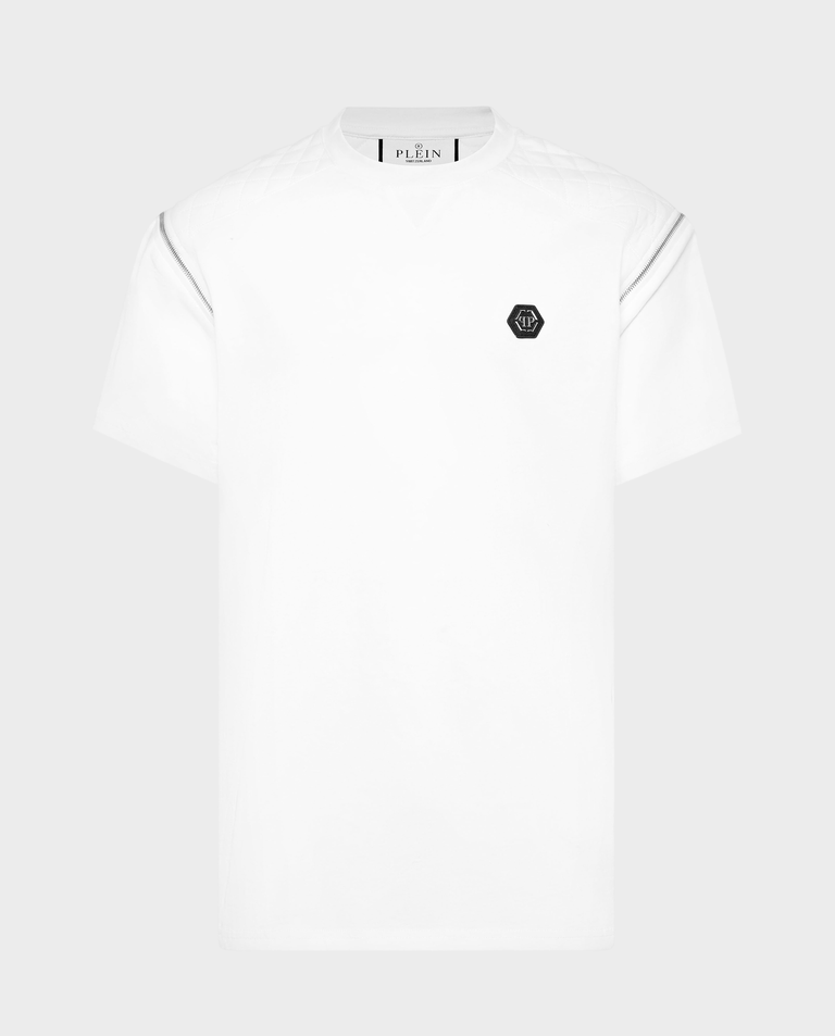 Biały t-shirt z logo