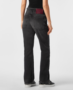 Czarne jeansy Straight Fit - Image #1