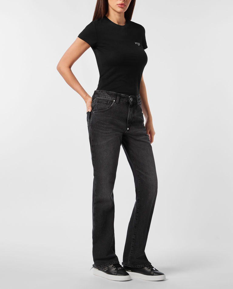 Czarne jeansy Straight Fit - Image #2