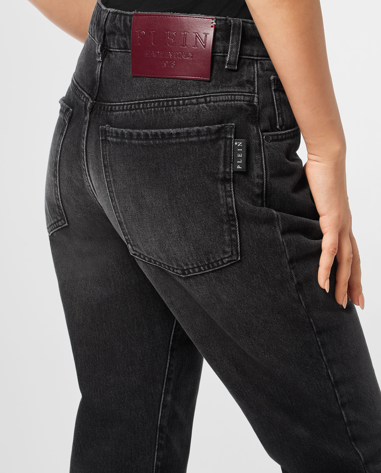 Czarne jeansy Straight Fit - Image #3