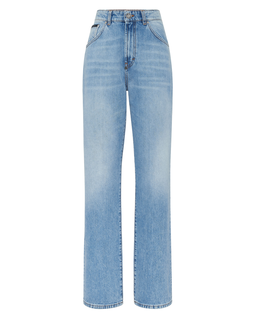 Niebieskie jeansy Straight Fit - Image #4