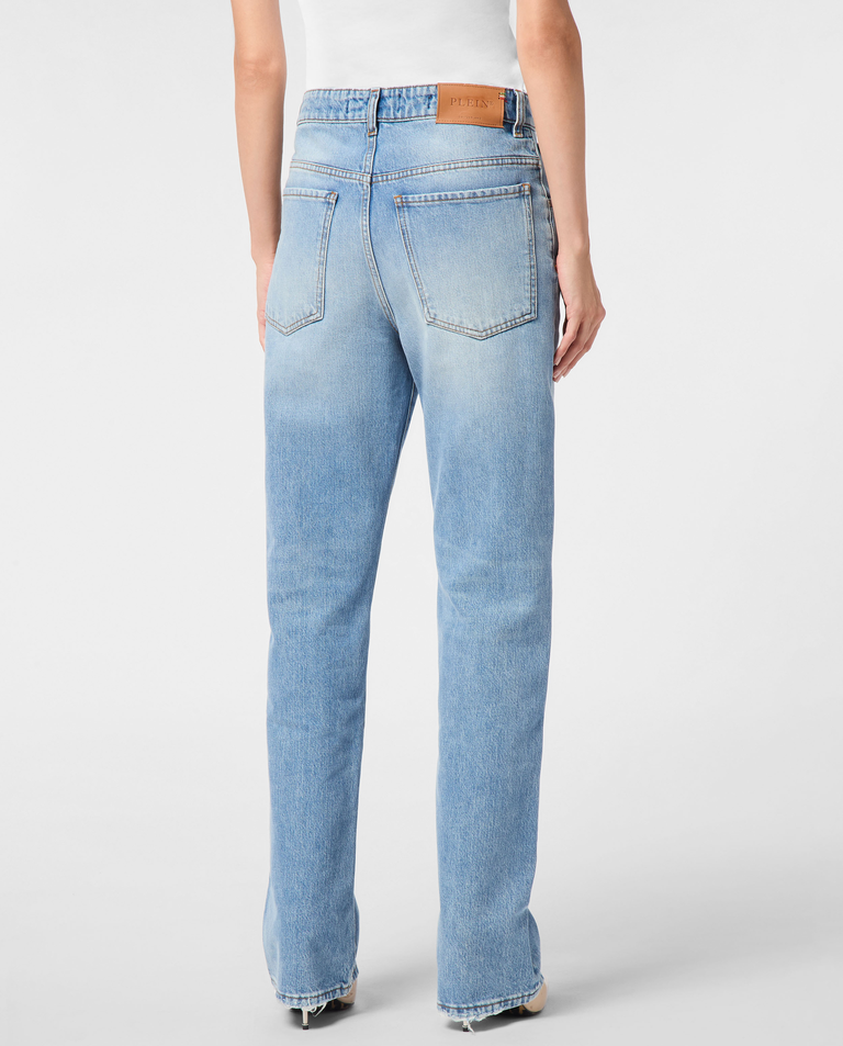 Niebieskie jeansy Straight Fit - Image #1