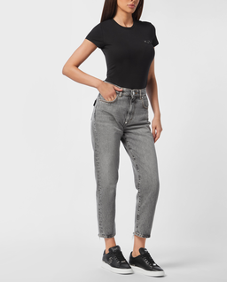 Szare jeansy Mom Fit - Image #2
