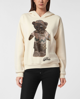 Beżowa bluza z kapturem Teddy Beach - Image #0