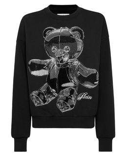 Czarna bluza z kapturem Teddy Crystal - Image #5