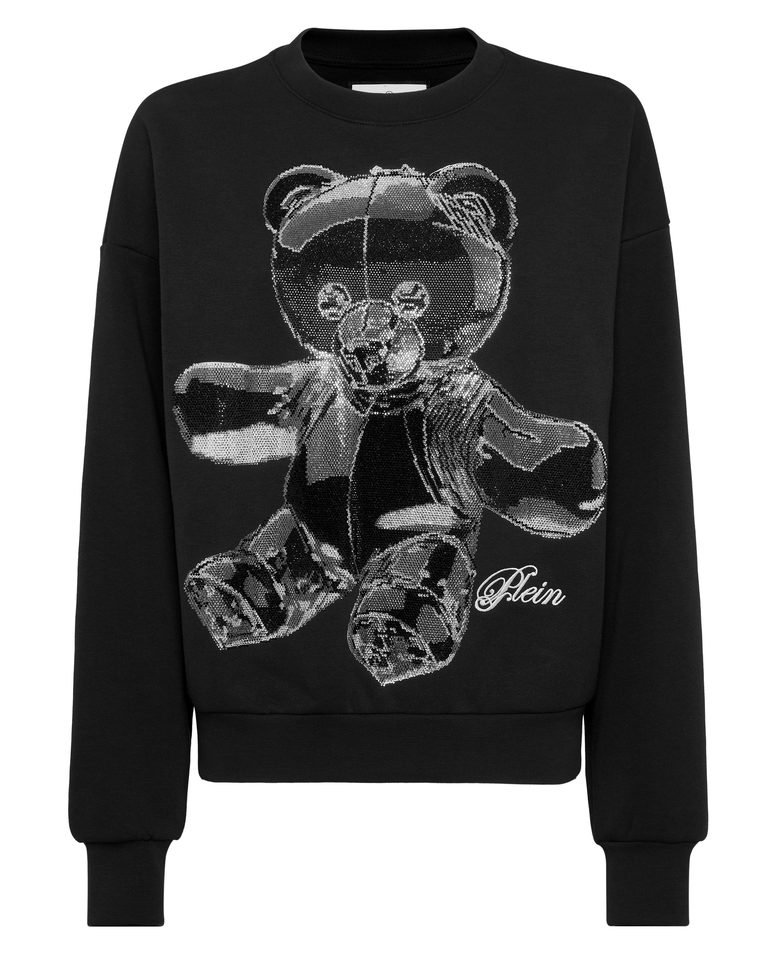 Czarna bluza z kapturem Teddy Crystal - Image #5