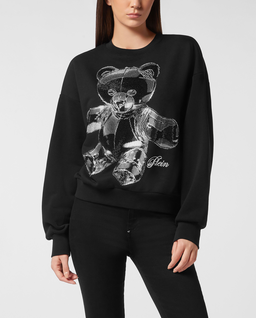 Czarna bluza z kapturem Teddy Crystal - Image #0