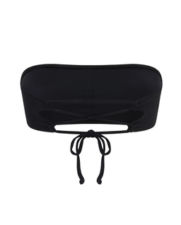 Czarny top od bikini z wiązaniem - Image #3