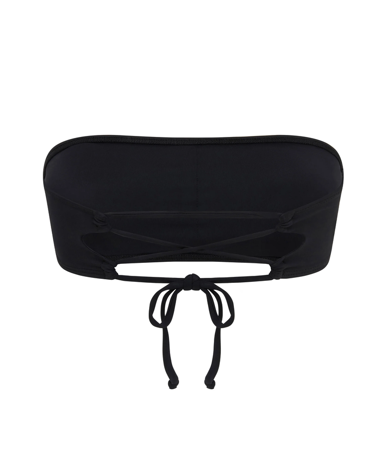 Czarny top od bikini z wiązaniem - Image #3