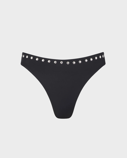 Czarny dół od bikini z ćwiekami - Image #0