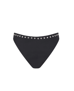 Czarny dół od bikini z ćwiekami - Image #1