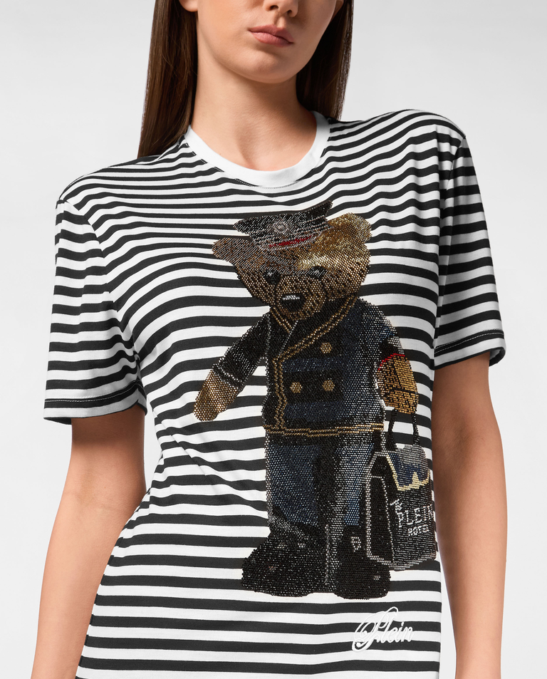 T-shirt w paski Teddy - Image #3