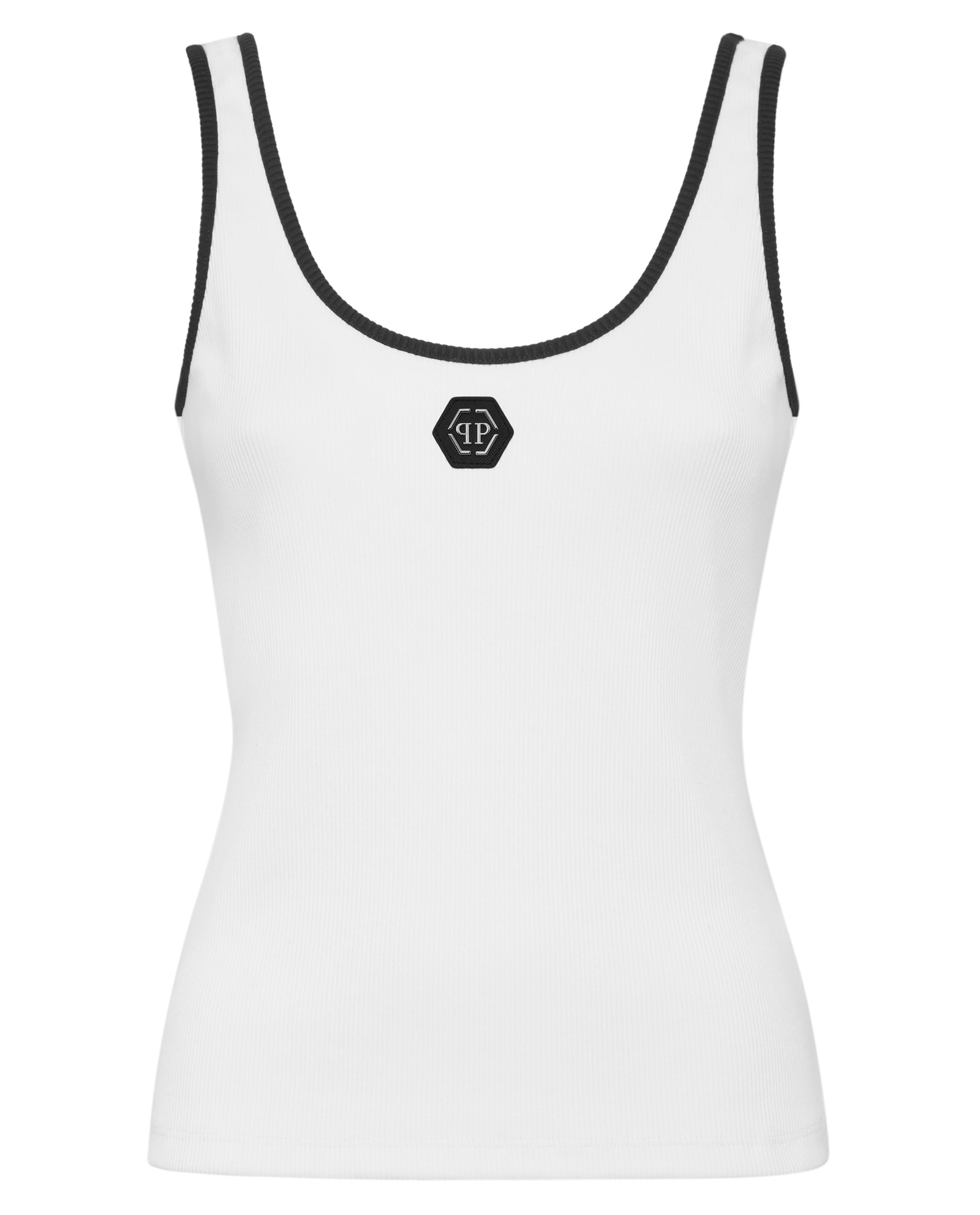 Biały tank Top Hexagon - Image #4