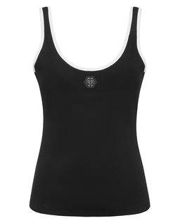 Czarny tank top Hexagon - Image #4