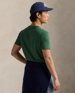 Zielona bawełniana koszulka Slim Fit - Image #3