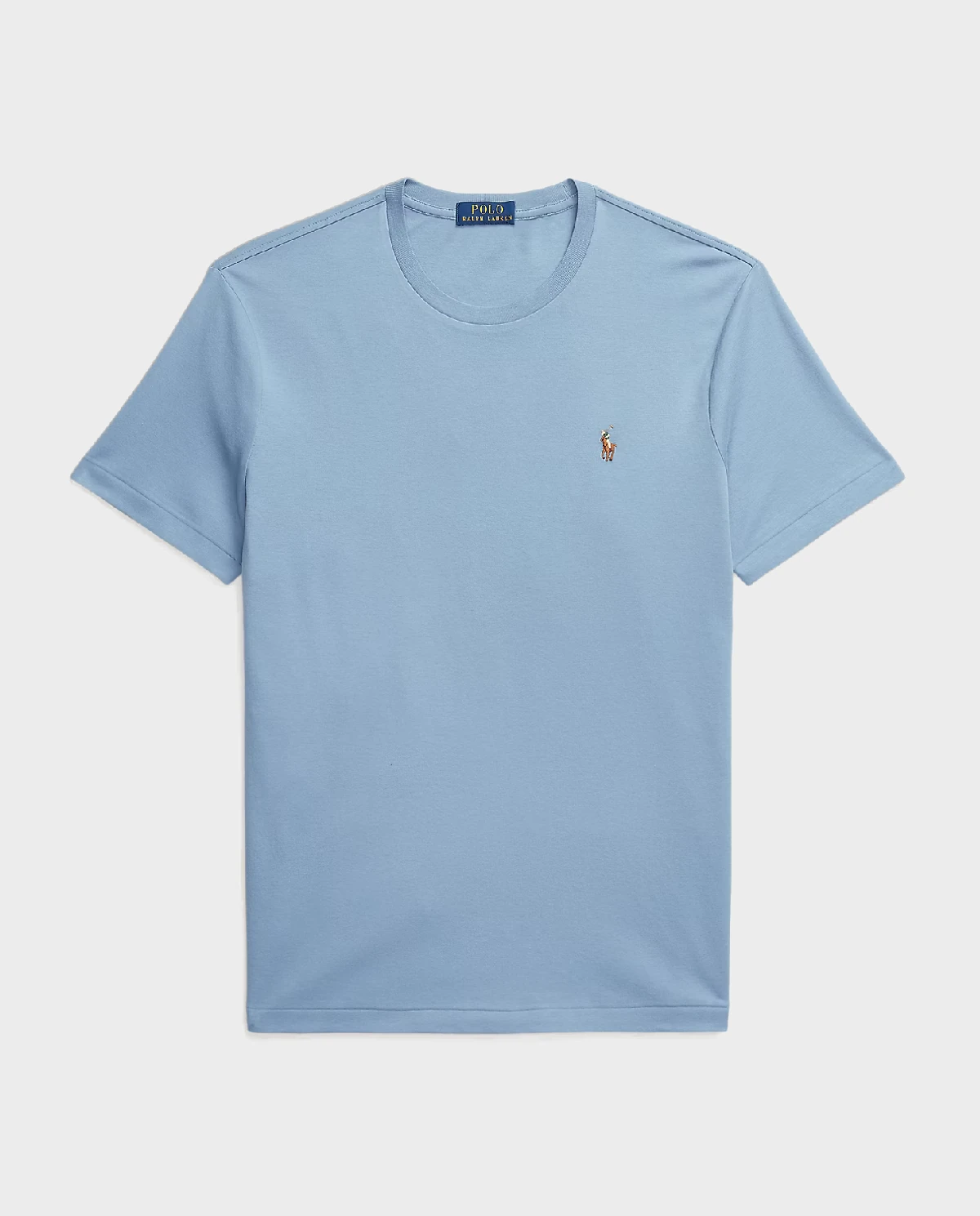 Niebieski t-shirt Custom Slim Fit - Image #1
