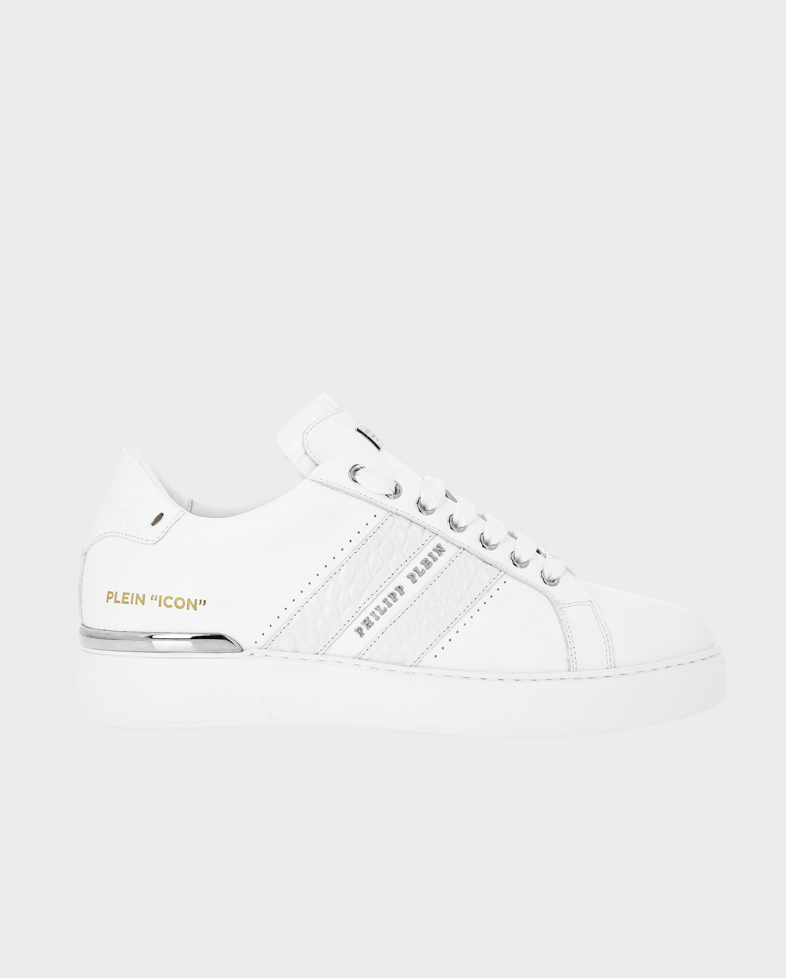 Białe sneakersy z logo - Image #0