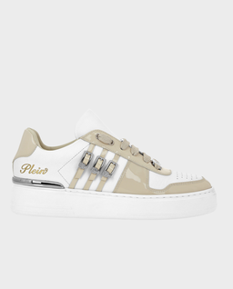 Beżowe sneakersy Low Top Skull - Image #0