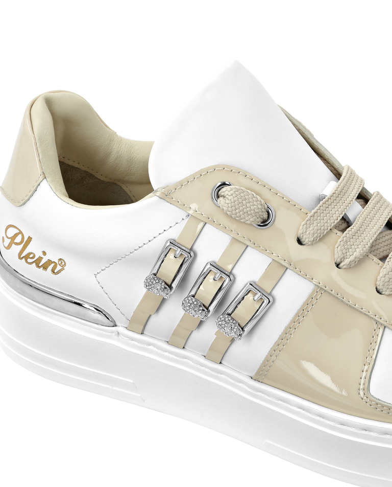 Beżowe sneakersy Low Top Skull - Image #2