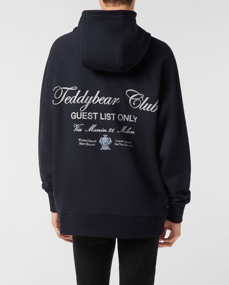 Granatowa bluza z kapturem Teddy Doorman - Image #1