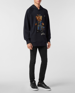 Granatowa bluza z kapturem Teddy Doorman - Image #2