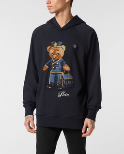 Granatowa bluza z kapturem Teddy Doorman - Image #0