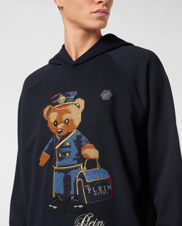 Granatowa bluza z kapturem Teddy Doorman - Image #3