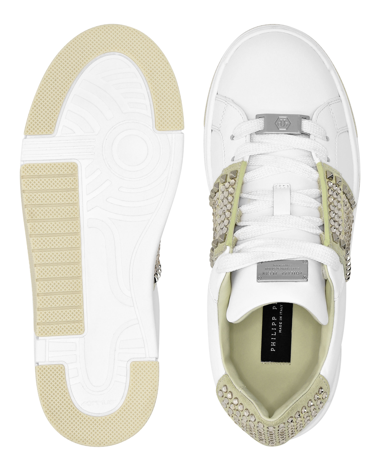 Białe sneakersy z ćwiekami - Image #2