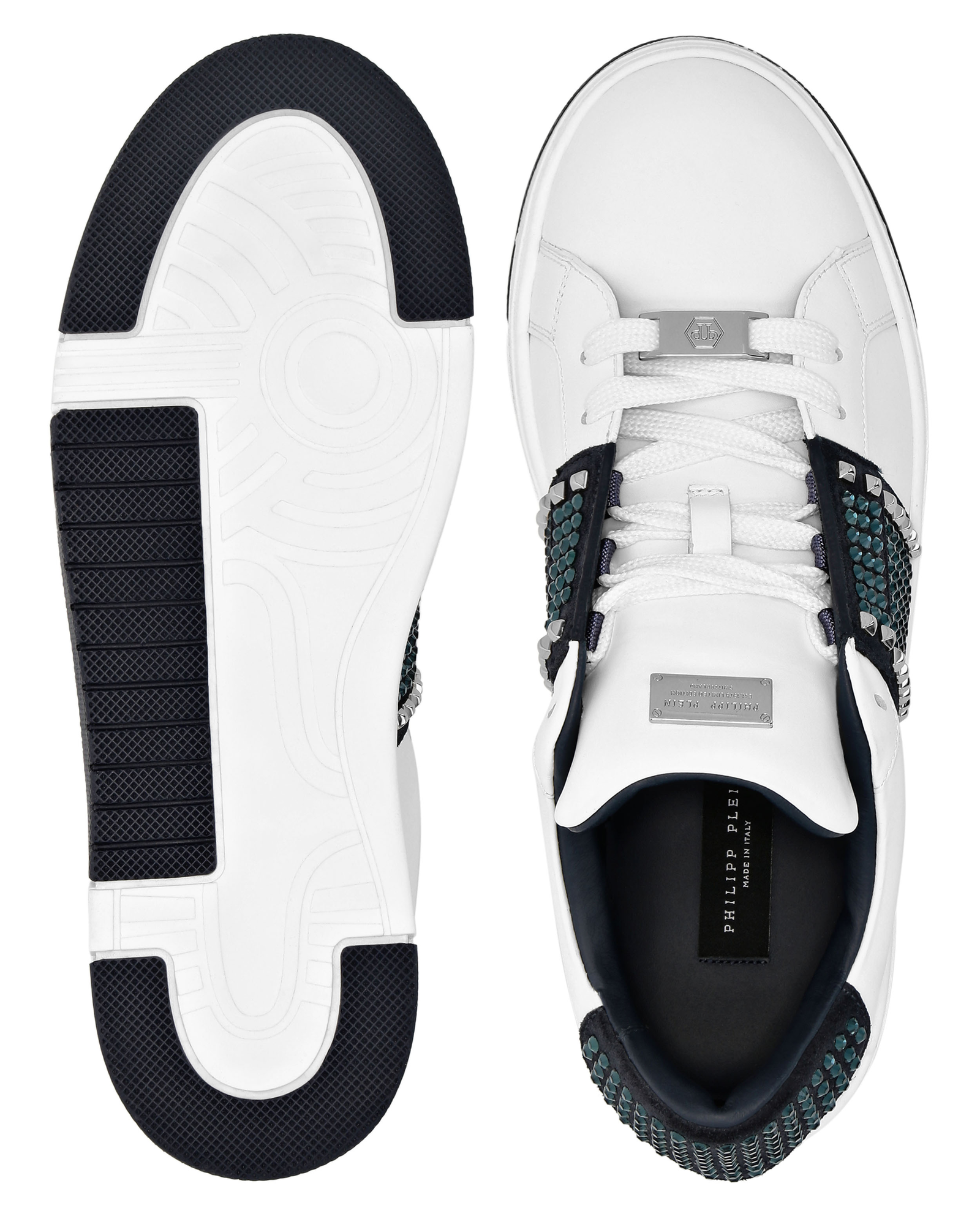 Białe sneakersy z ćwiekami - Image #3