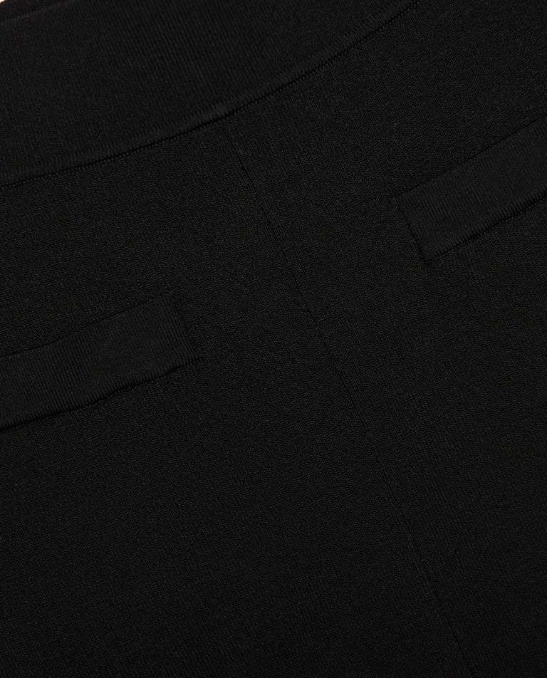 Czarne dzianinowe legginsy - Image #4