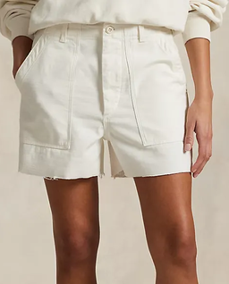 Białe bawełniane shorty - Image #0