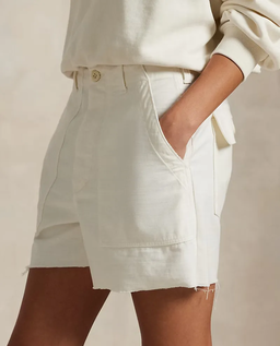 Białe bawełniane shorty - Image #4