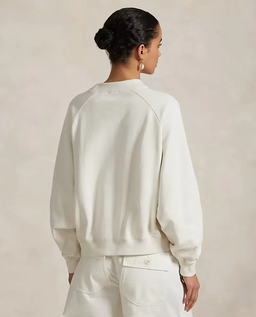 Biała bawełniana bluza - Image #3