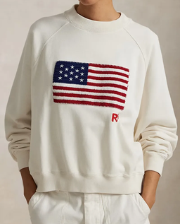 Biała bawełniana bluza - Image #4