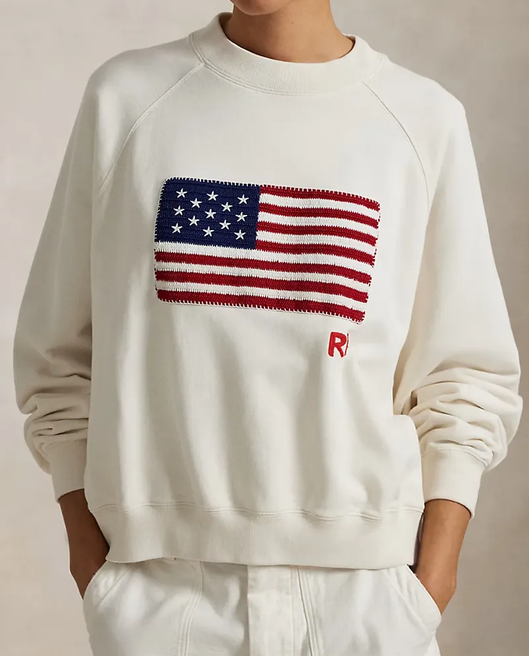 Biała bawełniana bluza - Image #4