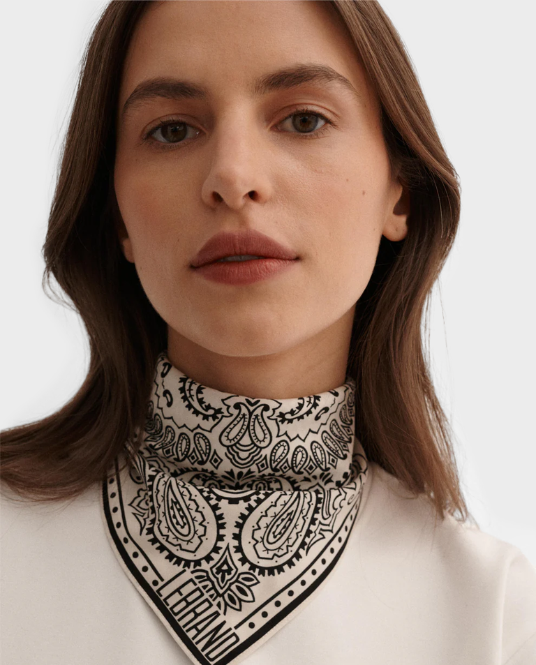 Bandana mini ecru z printem - Image #1
