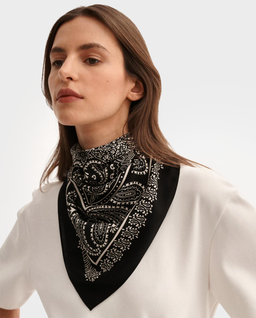 Czarna bandana z printem - Image #2