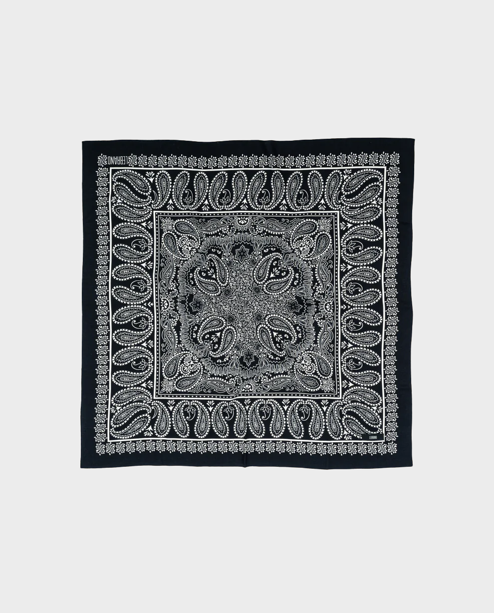 Czarna bandana z printem - Image #4