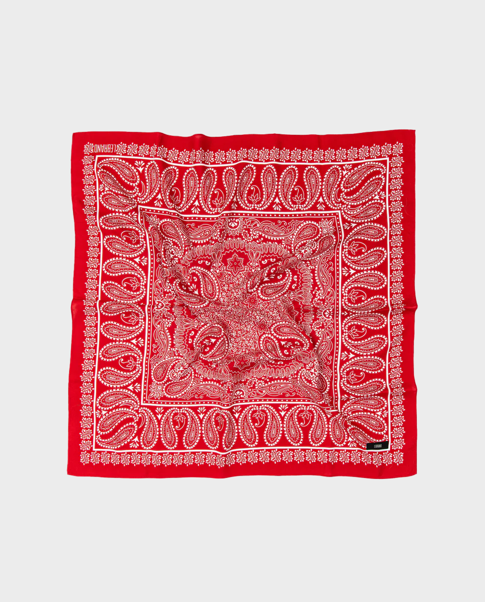 Czerwona bandana z pirntem - Image #3